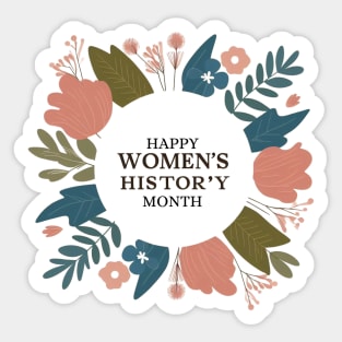 Women's History Month. Sticker